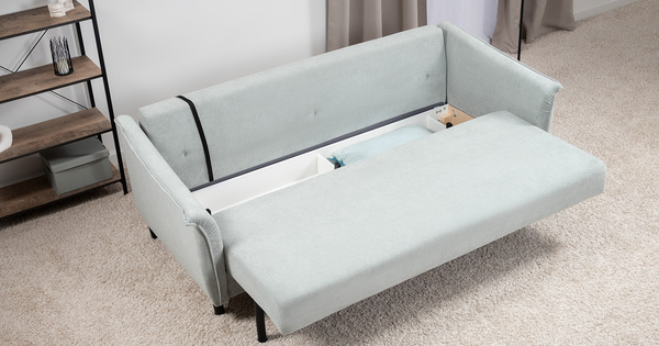 Диван-кровать прямой Берта ТД 773 велюр Mirage mint мятный