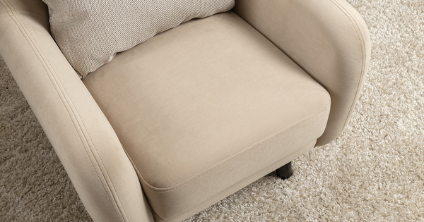 Кресло для отдыха Дакота ТК 582 велюр Vendetta 02 кремовый, Riga 1598 z1 col 6 бежевый