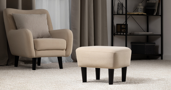 Пуф Дакота ТП 582 велюр Vendetta 02 кремовый