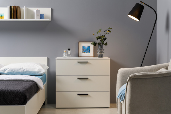 Комод Эйр 16.242 белый PE шагрень