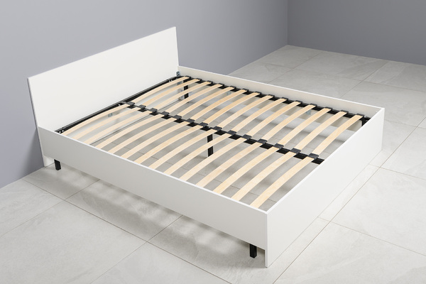 Кровать Эйр 11.46.02 с ортопедическим основанием, белый РЕ шагрень, спальное место 160 х 200