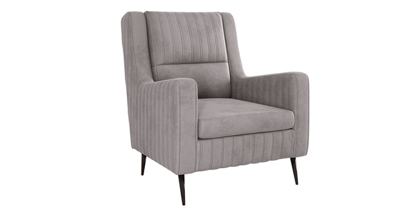 Кресло для отдыха Изабель ТК 737 велюр Романс вижион серо-бежевый