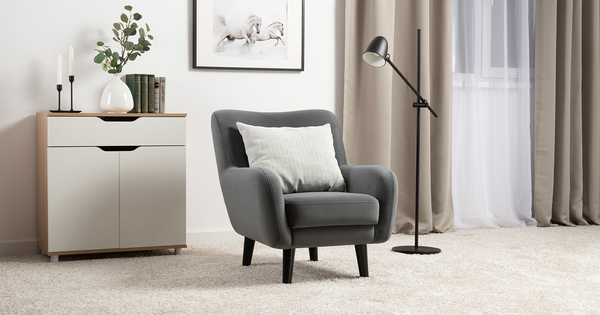 Кресло для отдыха Дакота ТК 586 велюр Vendetta 11 графитовый серый, Albus Zemin 1735 z1 col 2 белый