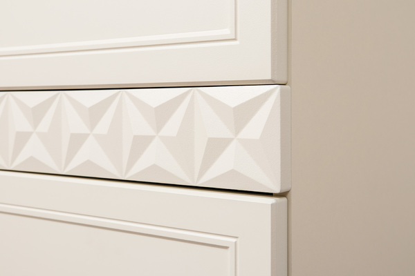 Шкаф для одежды Марион 16.340.03 слоновая кость С341 PE, слоновая кость 6898 ПВХ (собирается на любую сторону)