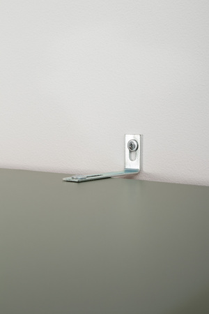 Шкаф угловой Марион 16.339 дымчатый зеленый K521, олива шагрень AG 1050 ПВХ (собирается на любую сторону)