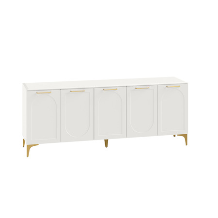 Тумба под ТВ Монтесито 16.66 Белый PE шагрень, белая шагрень 4101 ПВХ