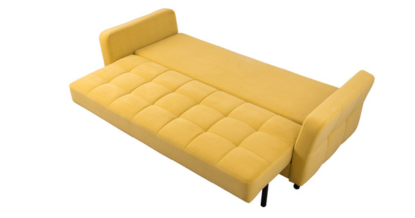 Диван-кровать прямой Невада ТД 568 велюр Vendetta 12 горчичный