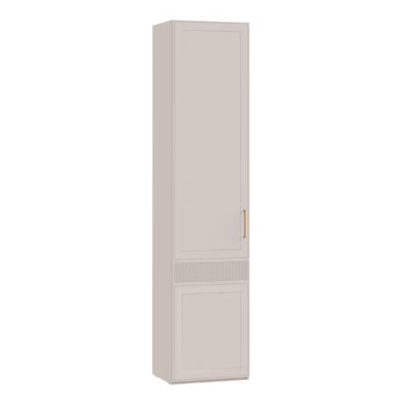 Гостиная Ричфорд композиция 2 без карнизов, кашемир 5981 BS, моно керамика D166-2 ПВХ, белый PE шагрень (собирается на любую сторону)