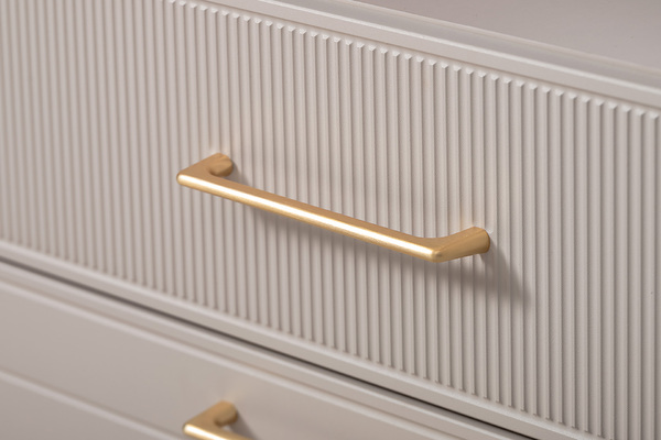 Гостиная Ричфорд композиция 2 без карнизов, кашемир 5981 BS, моно керамика D166-2 ПВХ, белый PE шагрень (собирается на любую сторону)