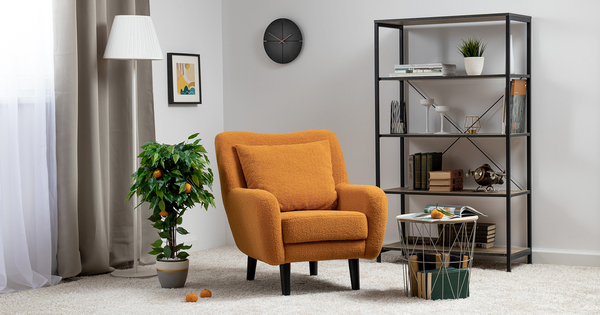 Кресло для отдыха Шон ТК 272 велюр Romeo 05 оранжевый