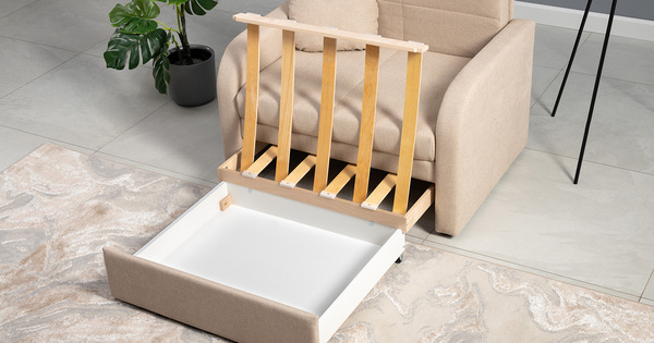 Кресло-кровать Тео (85) ТК 905 велюр Danco 130 светло-бежевый